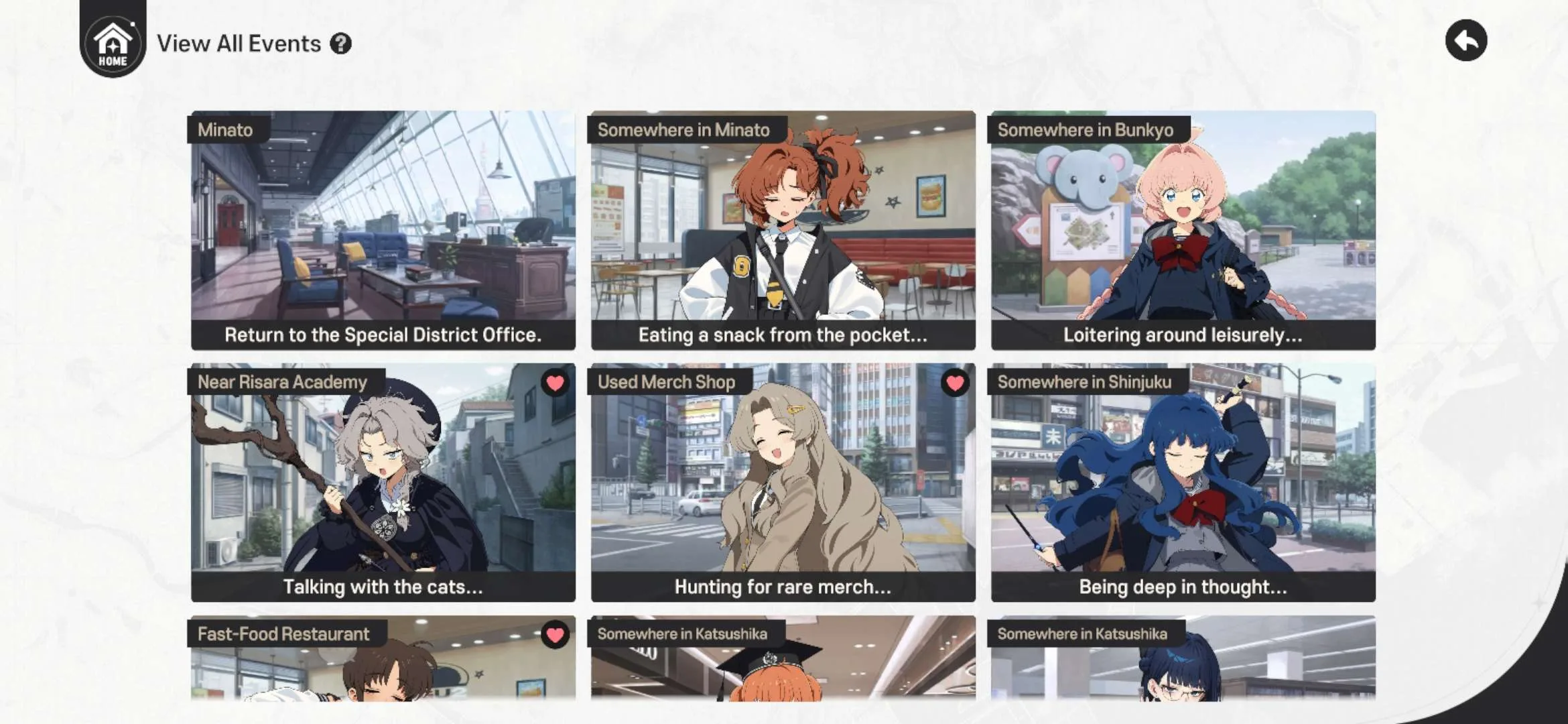 All Events in Free Time