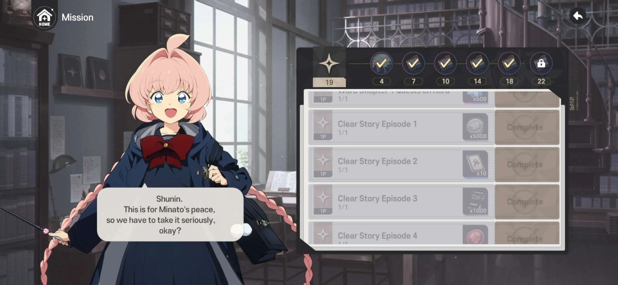 Completed Missions