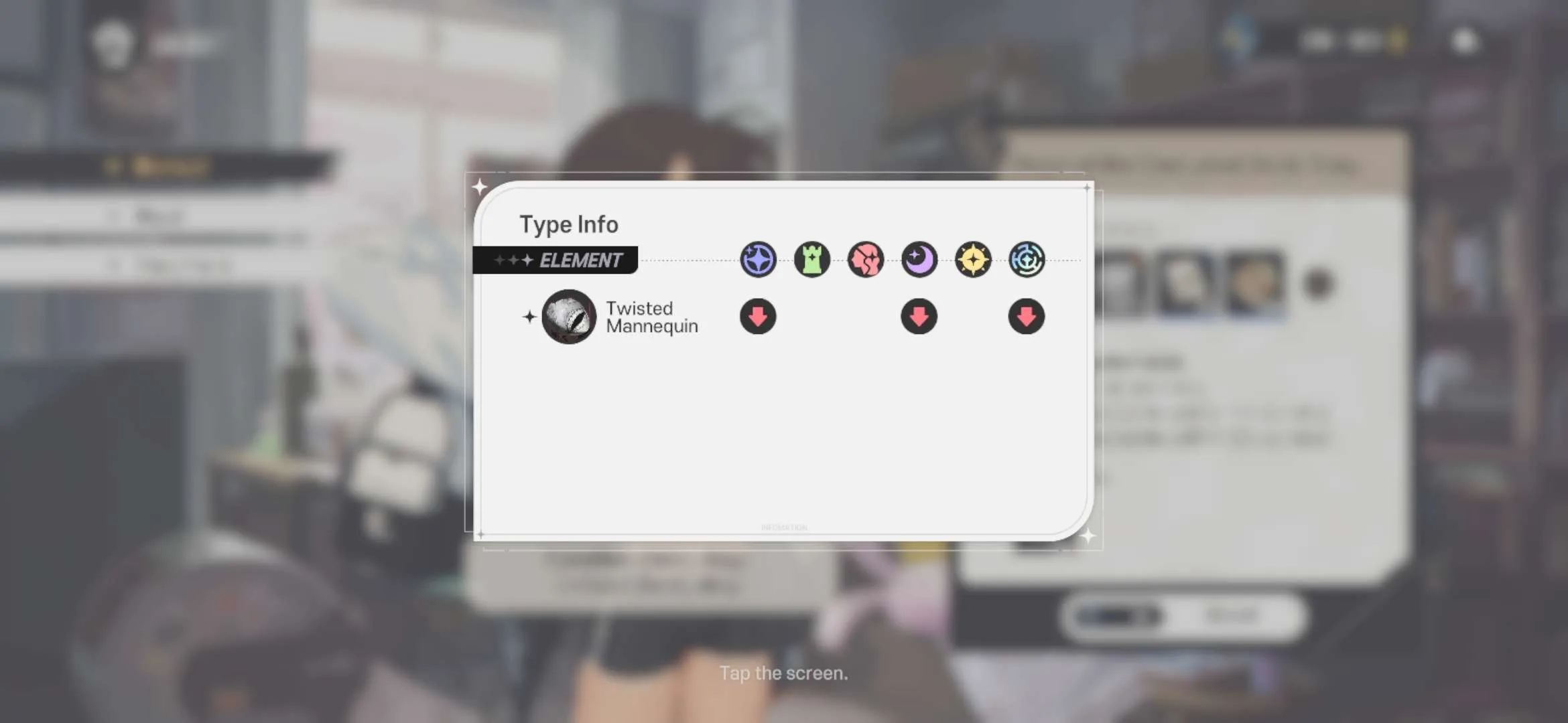 Enemy Weaknesses Info