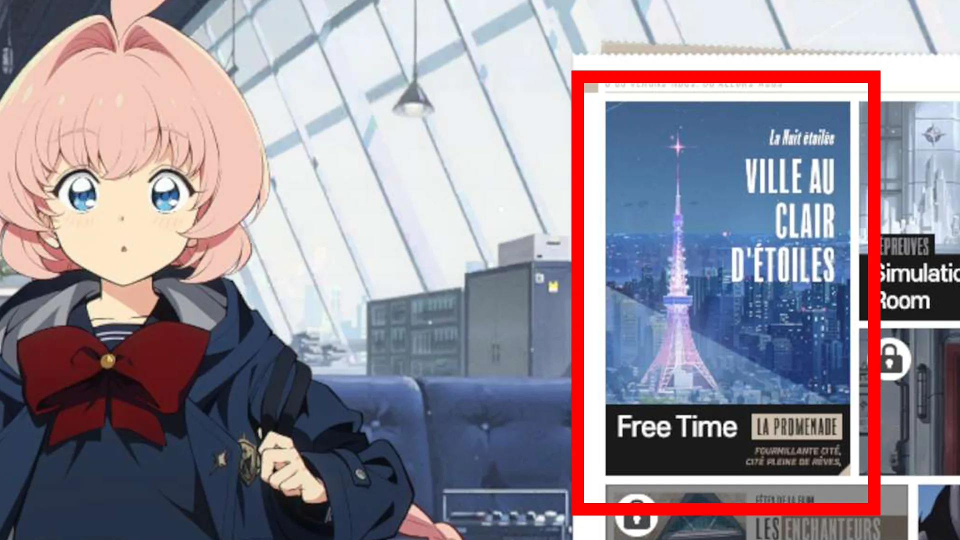 Free Time UI in the Work Option